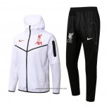 Fato de Treino Hoodie Liverpool 2022-2023 Branco