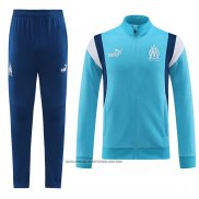 Jaqueta de Treinamento Olympique Marsella Crianca 2023-2024 Azul