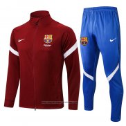 Jaqueta de Treinamento Barcelona 2021-2022 Vermelho