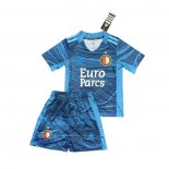 Camisola Feyenoord Porteiro Crianca 2021-2022 Azul