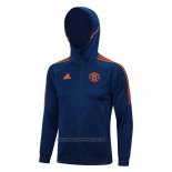 Jaqueta Hoodie Manchester United 2023-2024 Azul