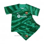 Camisola Barcelona Goleiro Crianca 2023-2024 Verde