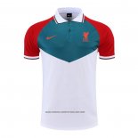 Camisola Polo del Liverpool 2022-2023 Verde Branco Vermelho