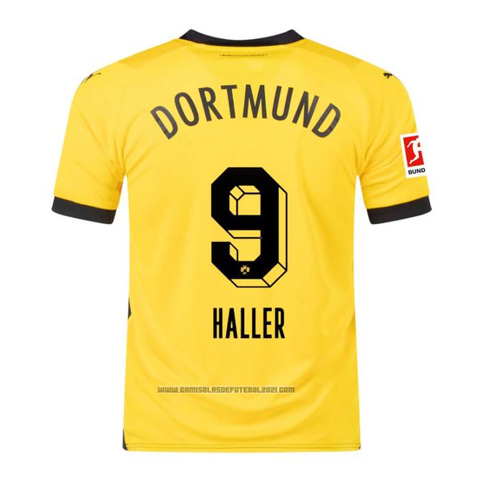 Camisola Dortmund Jogador Haller 1º 2023-2024