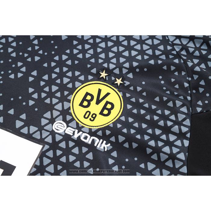 Fato de Treino Dortmund Manga Curta 2023-2024 Preto - Calcas Curta